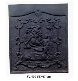 Placca decorato di camini